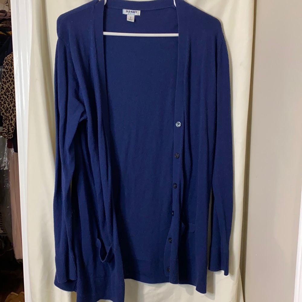 Navy blue cardigan